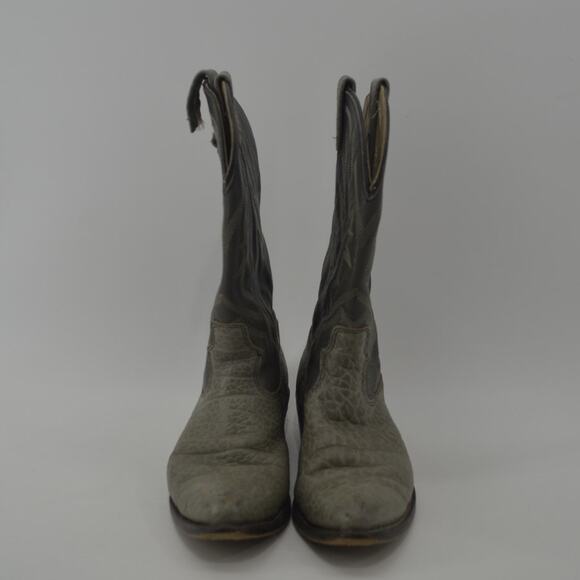 Vintage Stuart McGuire Gray Western Cowboy Boots Size 10 - Picture 3 of 14